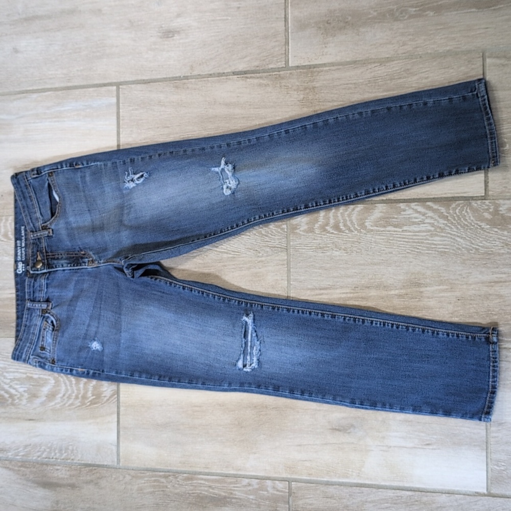 Gap Distressed Skinny Fit Jeans | Gap 4/27 Skinny Fit Jeans